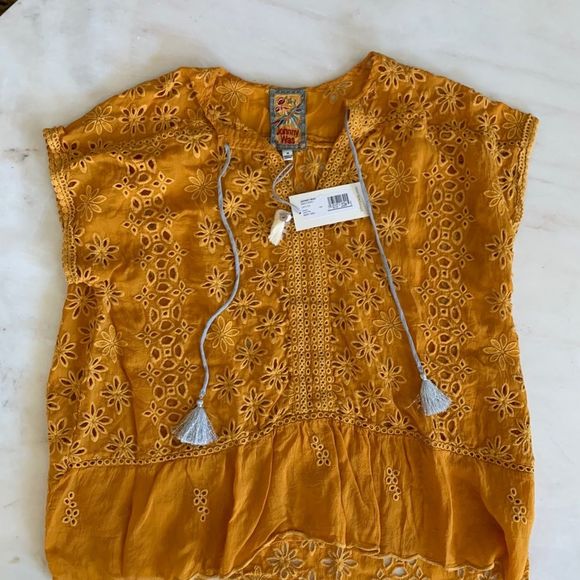 Johnny Was Persimmon Leith Top Rayon Medium NWT - Picture 6 of 9